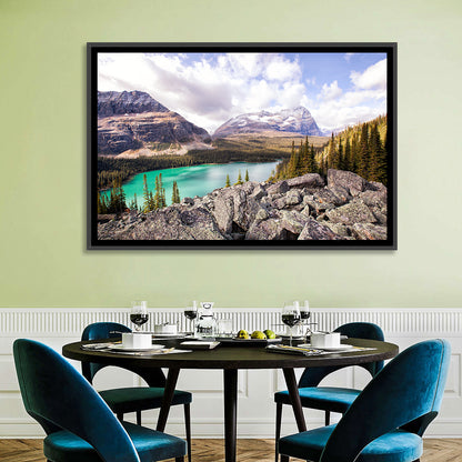 Lake Ohara Rocky Shore Wall Art