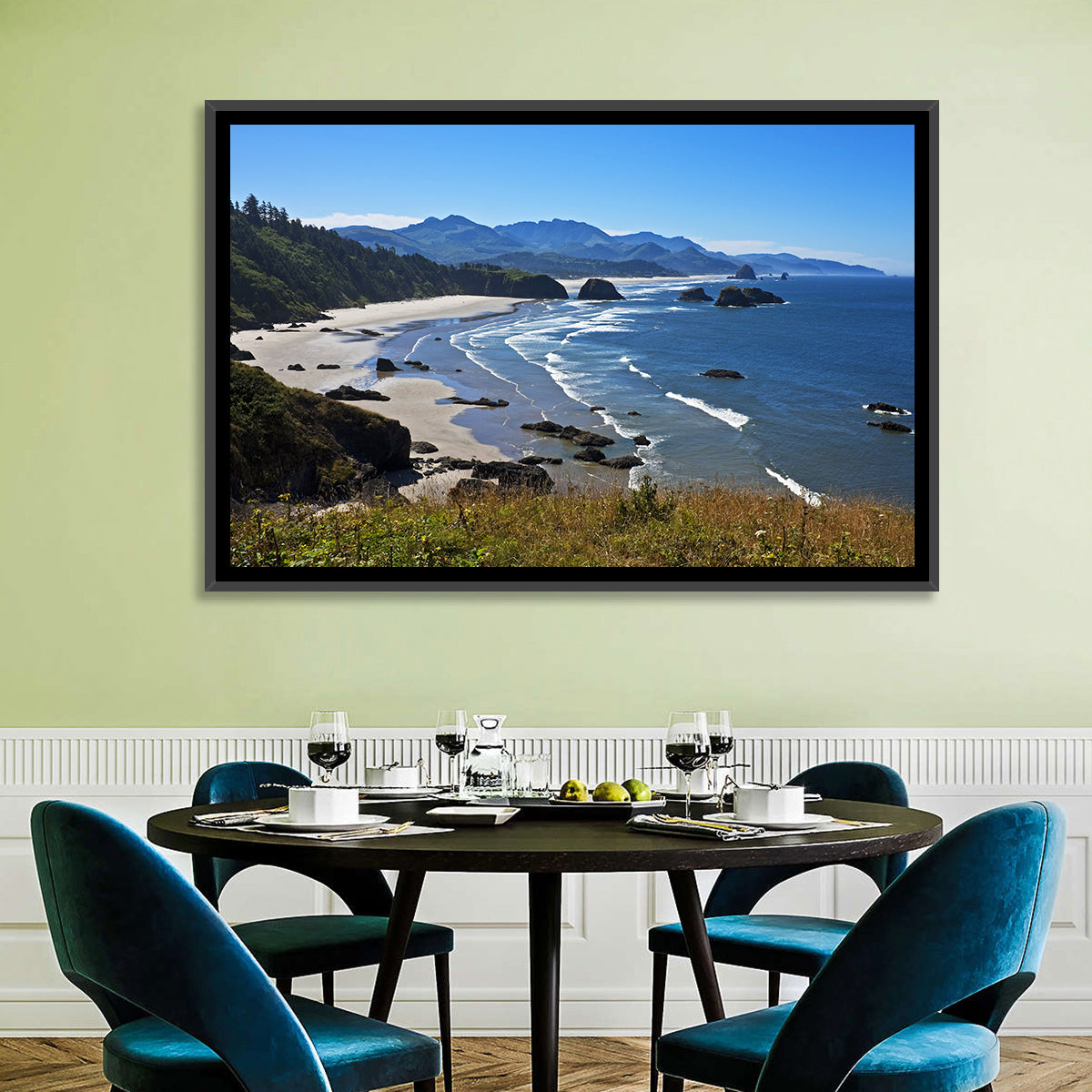 Cannon Beach Morning Shoreline Wall Art