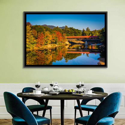 Albany Covered Bridge on Saco River Wall Art