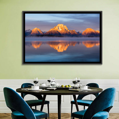 Mount Moran Sunrise Over Jackson Lake Wall Art