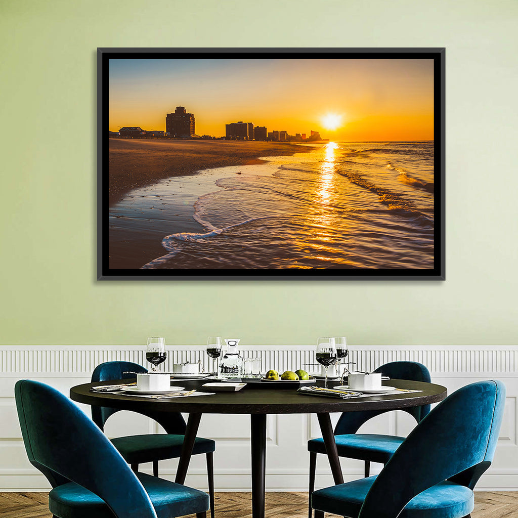 Ventnor Beach Sunrise Reflection Wall Art