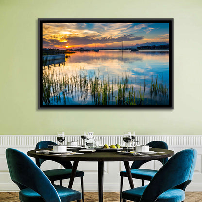 Folly River Sunset Reflection Wall Art