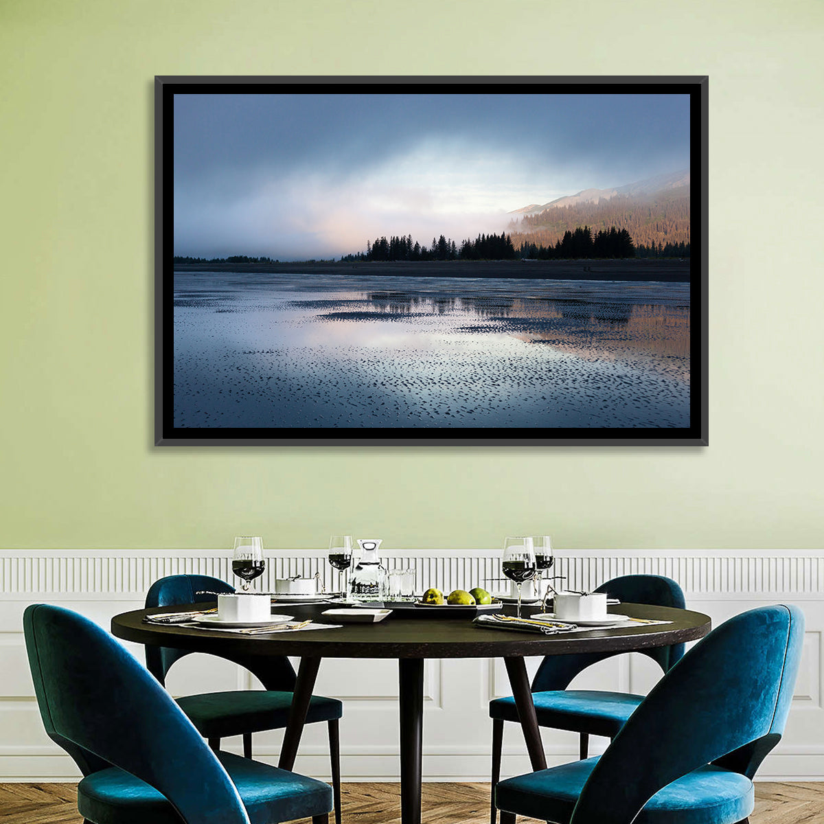 Lake Clark Foggy Shoreline Wall Art