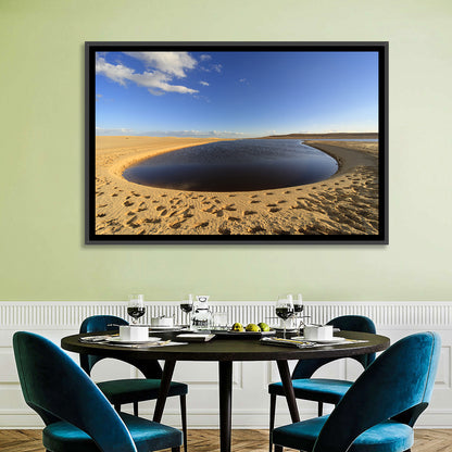 Fayoum Lake Footprints Wall Art