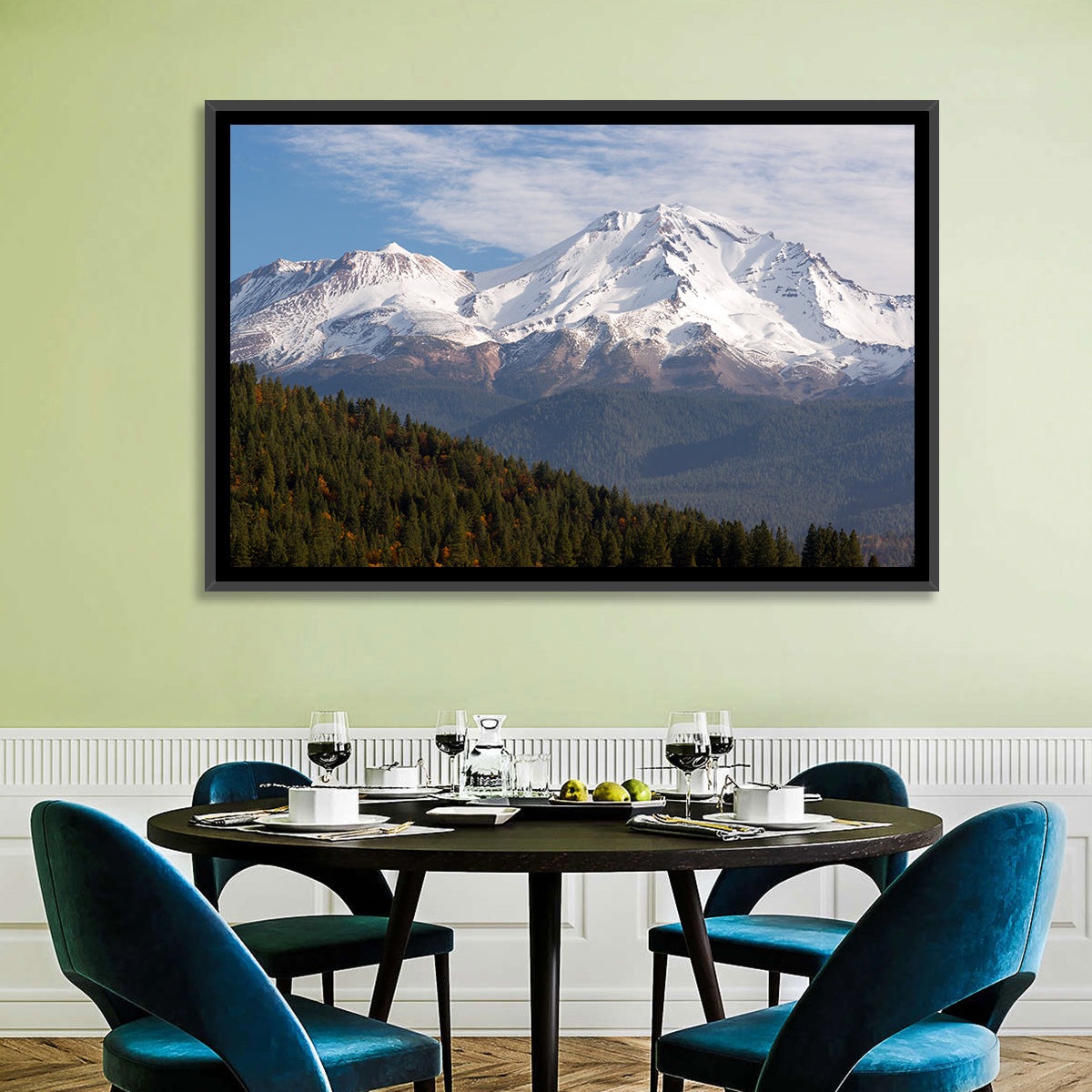 Mount Shasta Snow Peaks Wall Art
