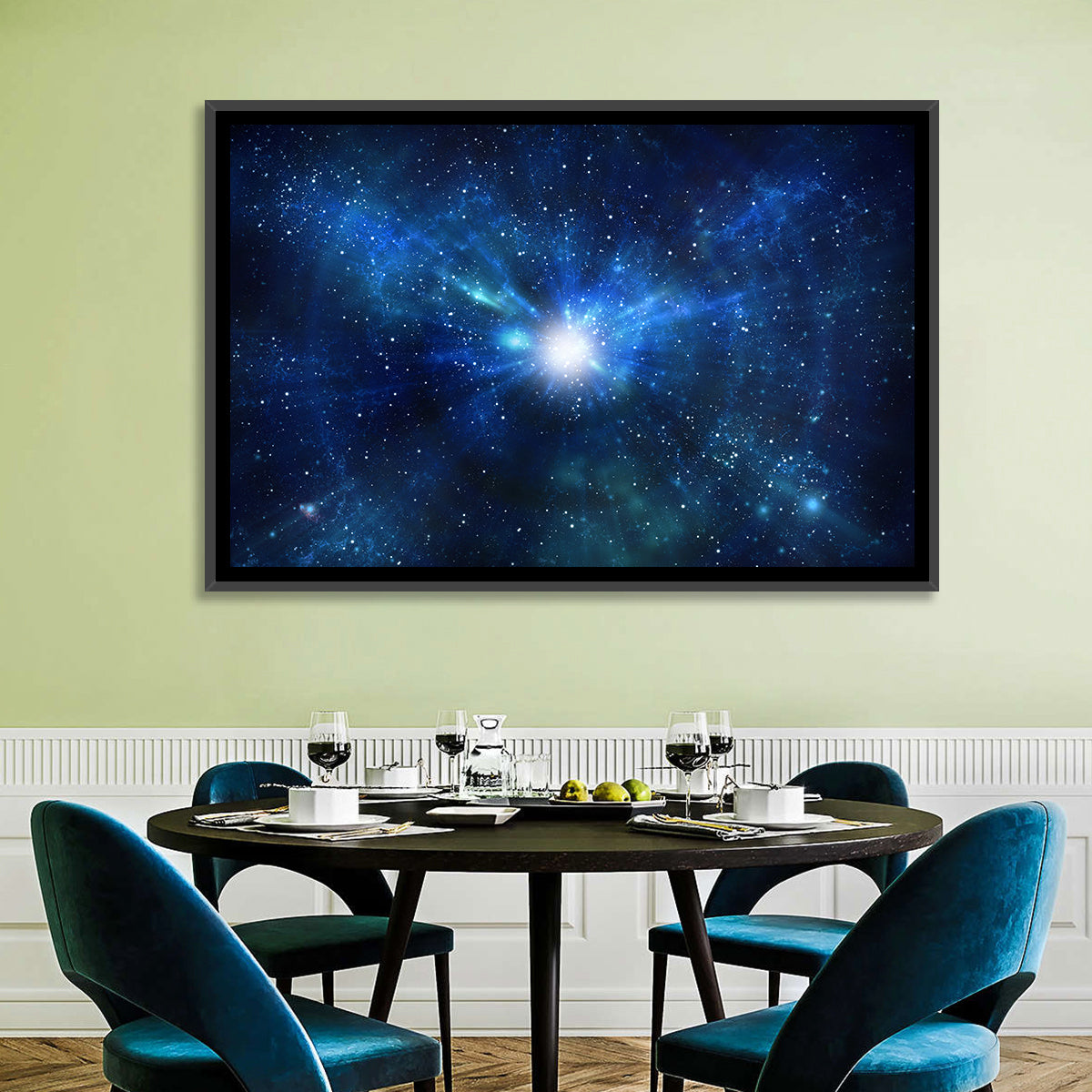 Lightspeed Galaxy Burst Wall Art