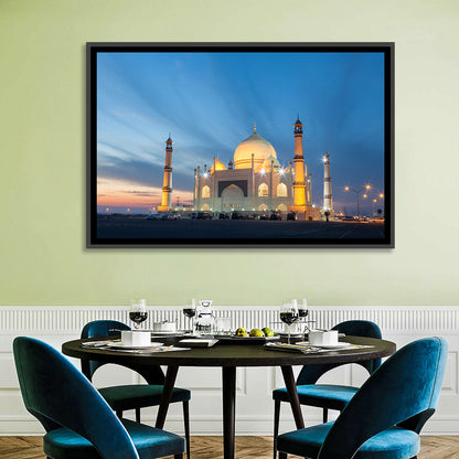 Siddiqa Fatima Zahra Mosque at Dusk Wall Art