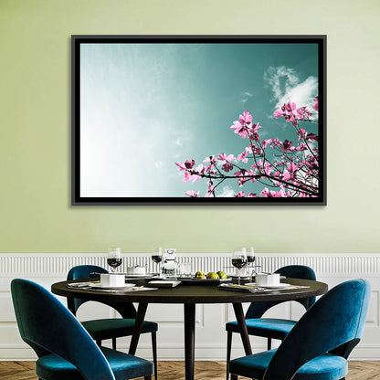 Pink Fig Tree Branches Wall Art
