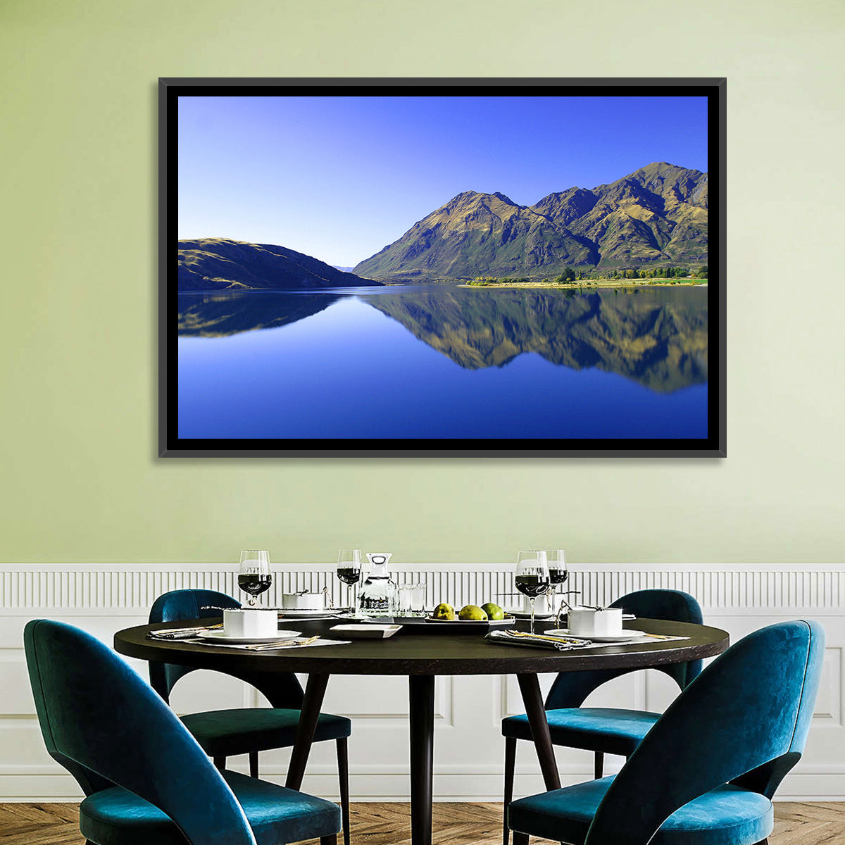 Lake Hawea Mirror Reflection Wall Art