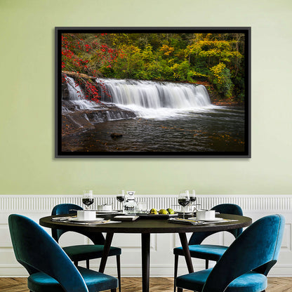Blue Ridge Autumn Waterfall Wall Art