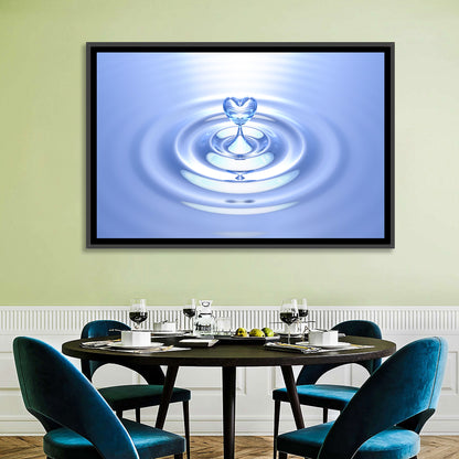 Heart Shaped Water Splash Wall Art