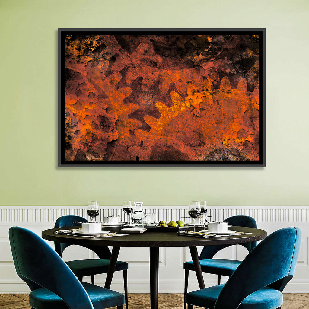 Weathered Gears Study Wall Art