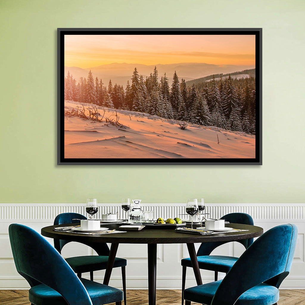 Hoverla Snowfield at Sunset Wall Art