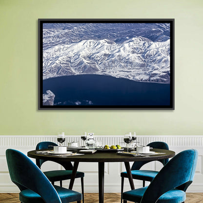 Lake Sevan Aerial Winter View Wall Art