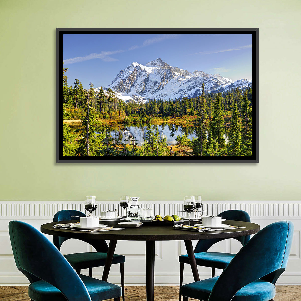 Mount Shuksan Lake Reflection Wall Art