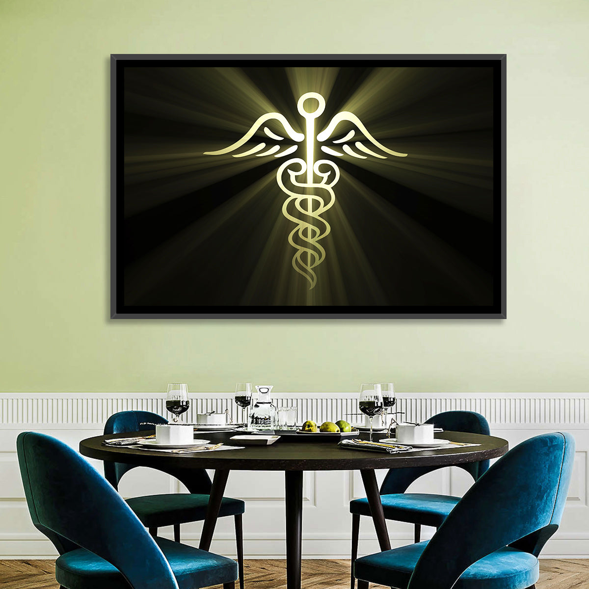 Medical Corps Caduceus Emblem Wall Art