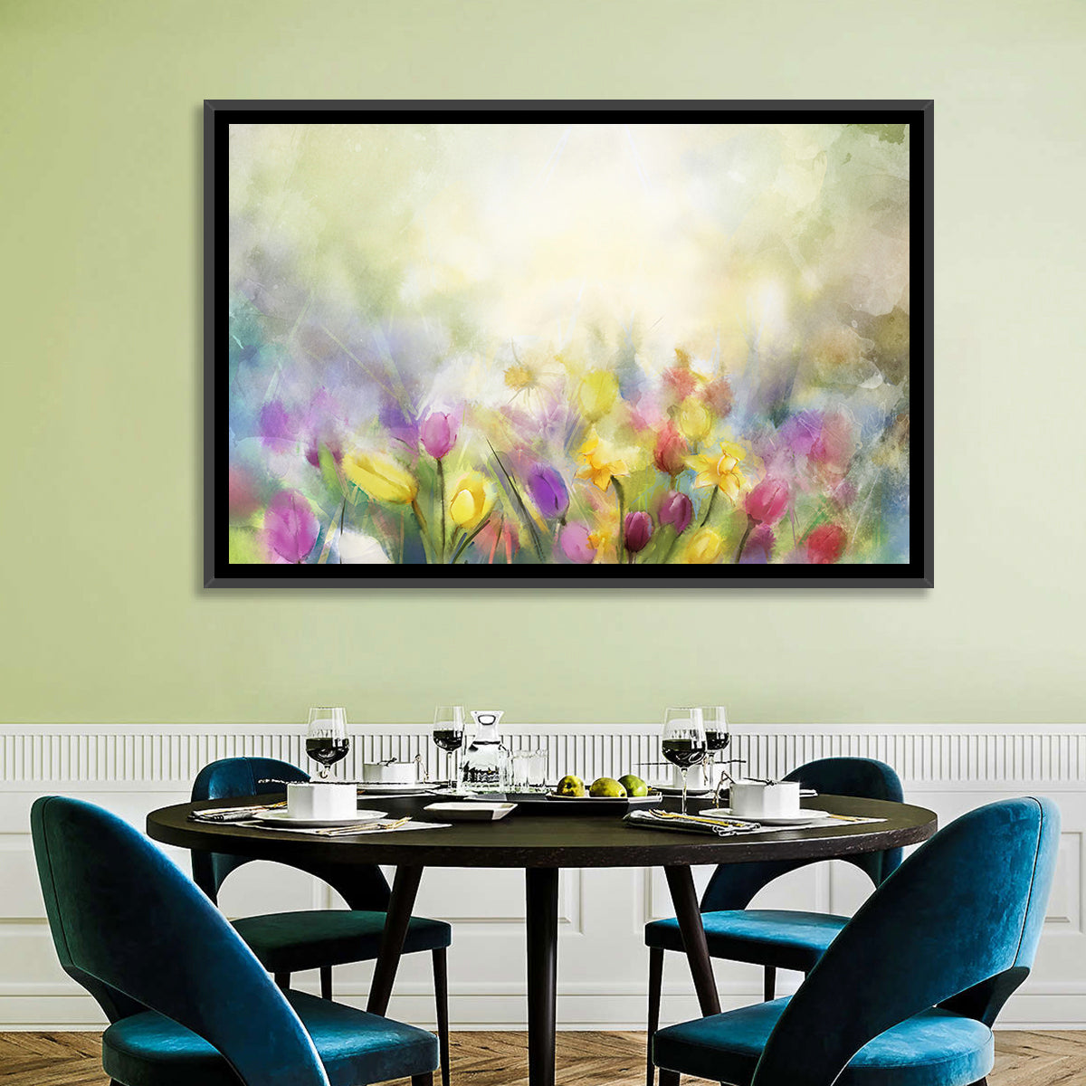 Soft Focus Tulip Meadow Wall Art