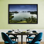 Lake Kivu Overcast Landscape Wall Art