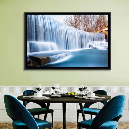 Seeley's Pond Winter Waterfall Wall Art