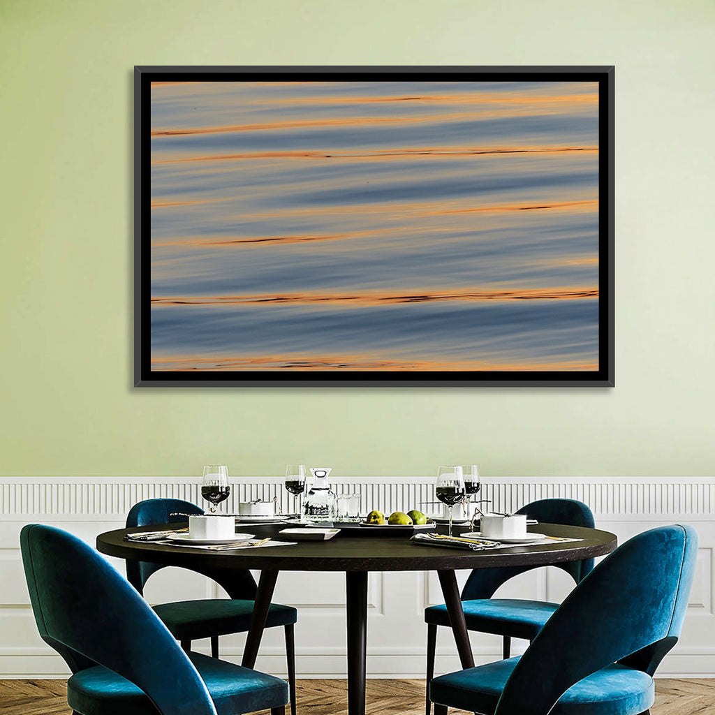 Sunset Ripples Abstract Wall Art
