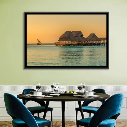 The Rock Restaurant Sunset Wall Art