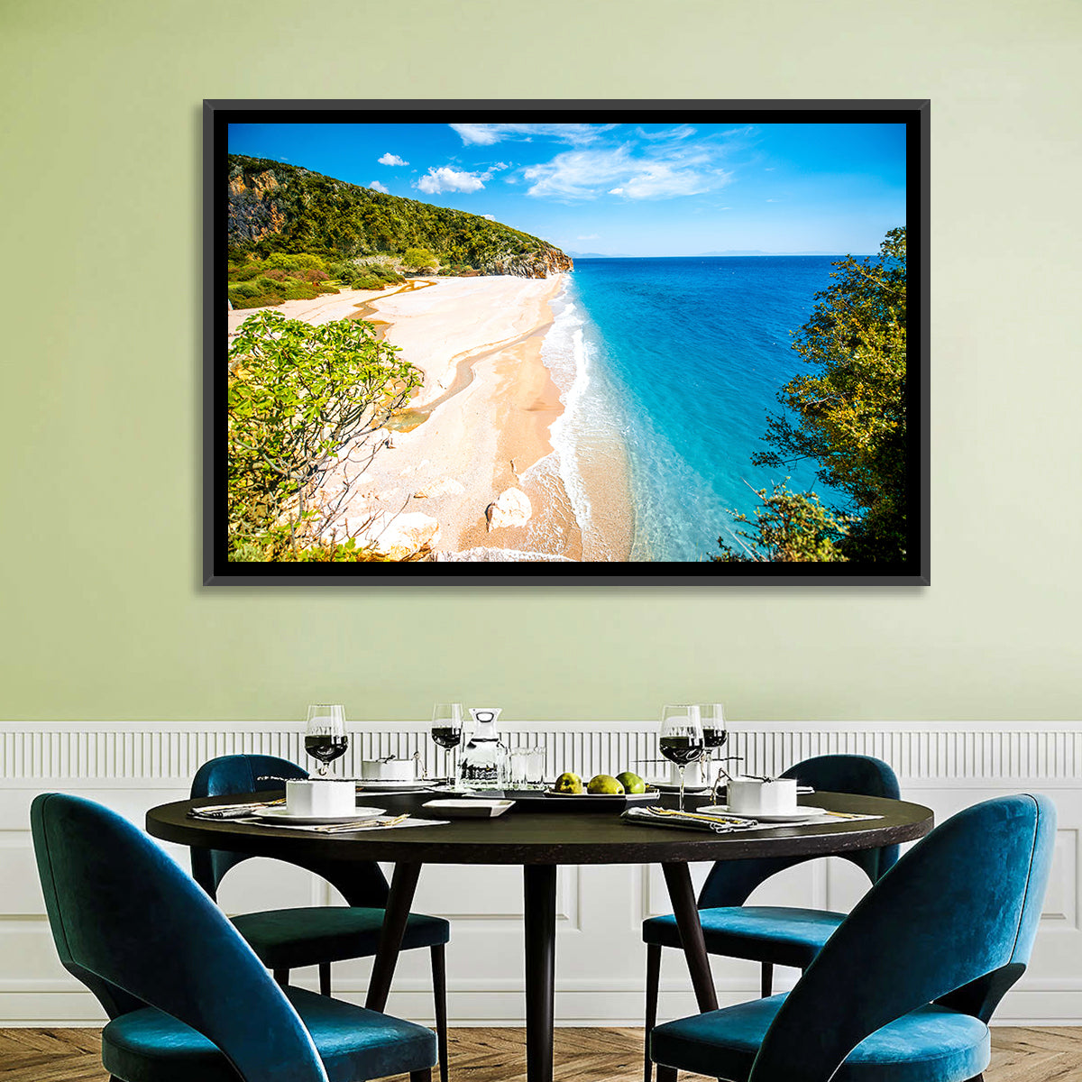 Mylopotamos Turquoise Beach Wall Art