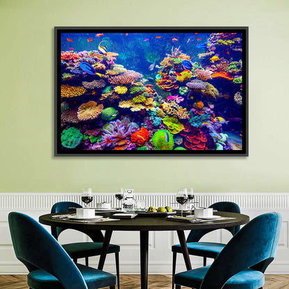 Tropical Coral Reef Aquarium Wall Art