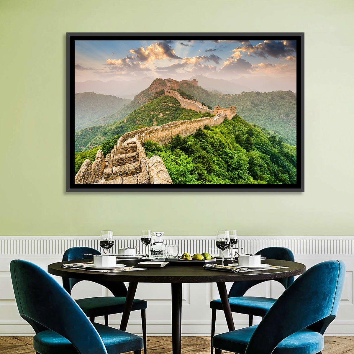Great of China Wall Art in a room, landscape