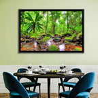 Mossy Rainforest Stream Wall Art