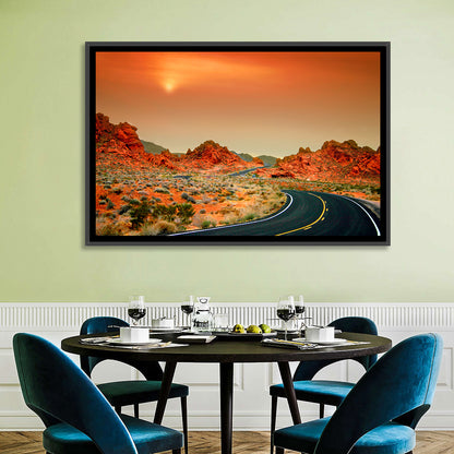 Valley of Fire Winding Road Wall Art