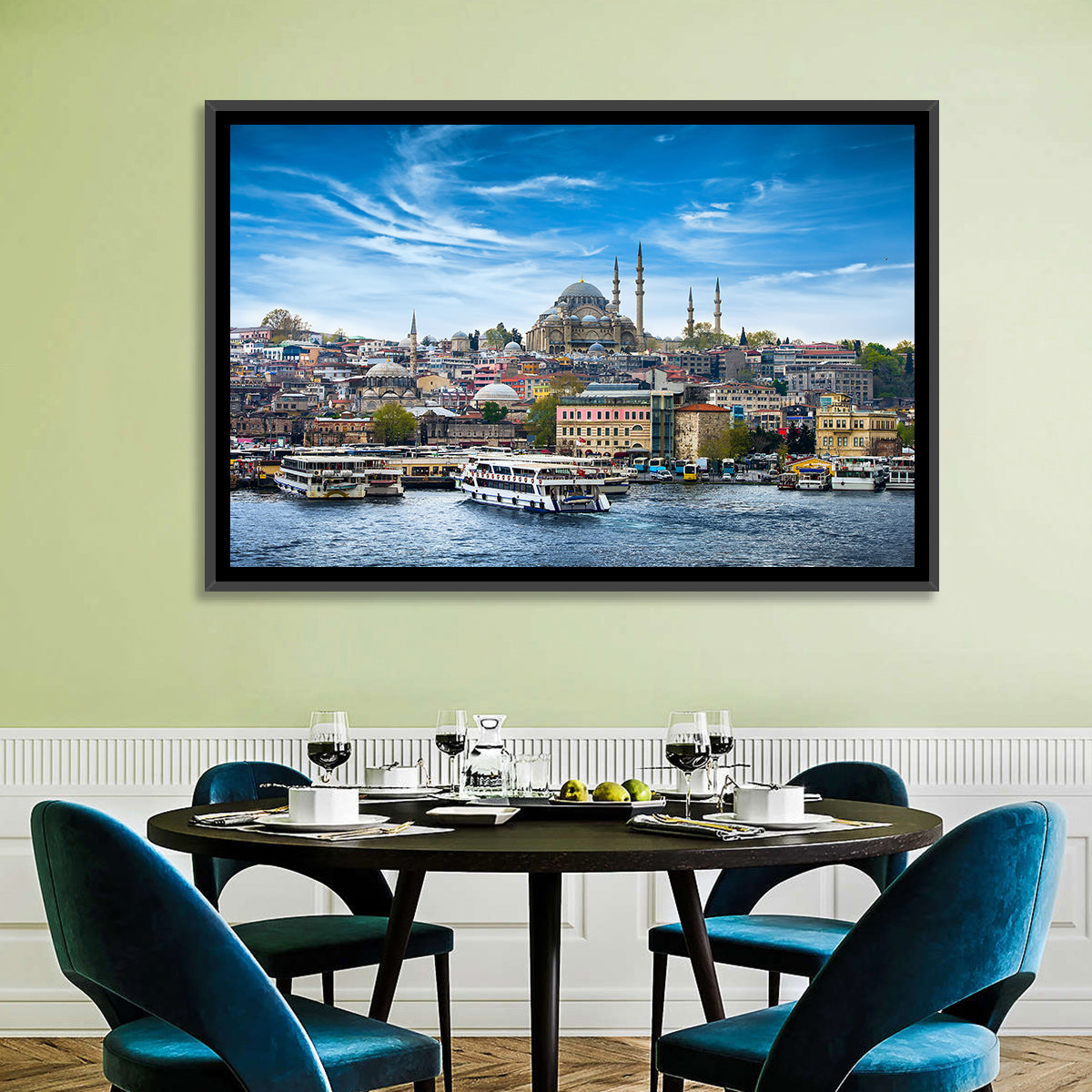 Süleymaniye Mosque Over Golden Horn Wall Art