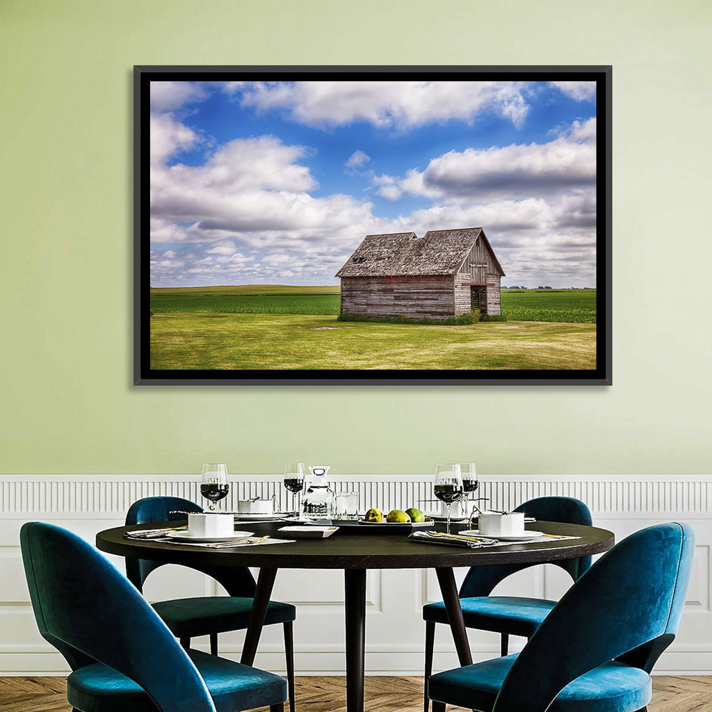Old Farm Shed in Field Wall Art