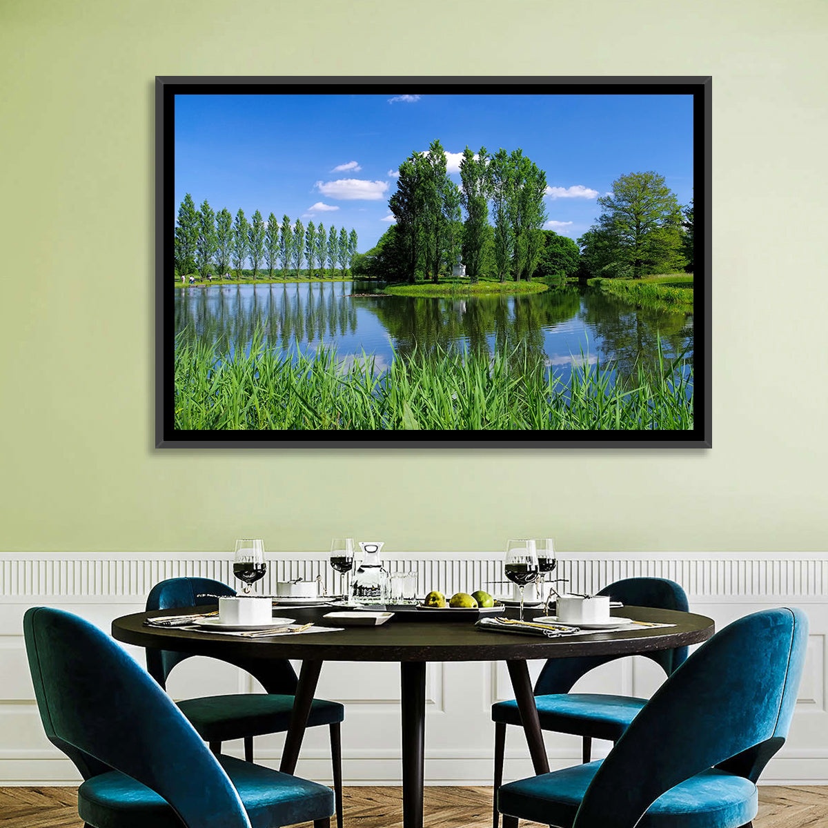 Woerlitz Rousseau Island Reflection Wall Art