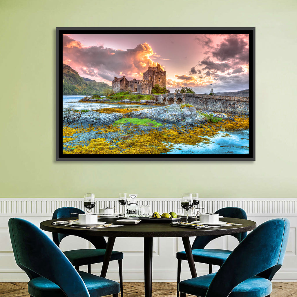 Eilean Donan Castle at Sunset Wall Art