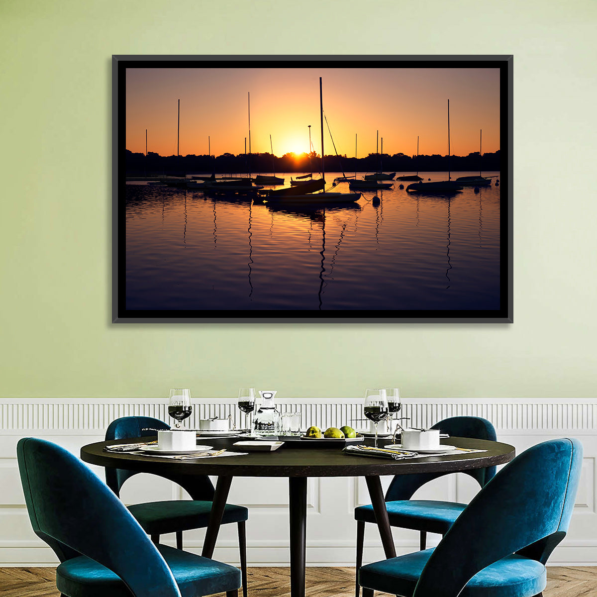 Lake Harriet Golden Sunrise Wall Art