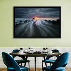 Barrika Beach Dusk Wall Art