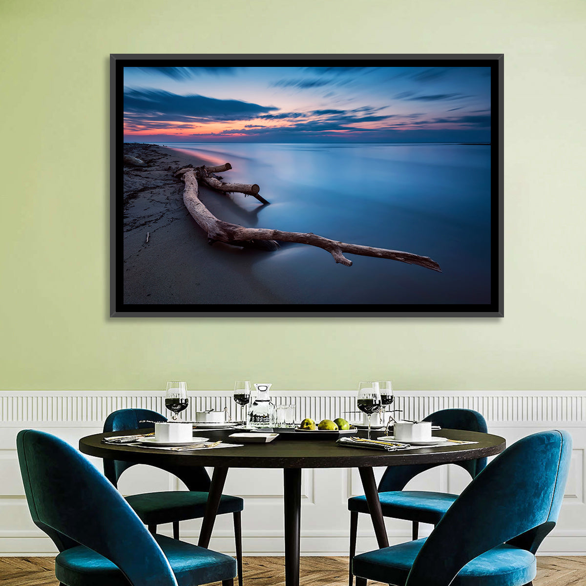 Calm Seascape at Dusk Wall Art