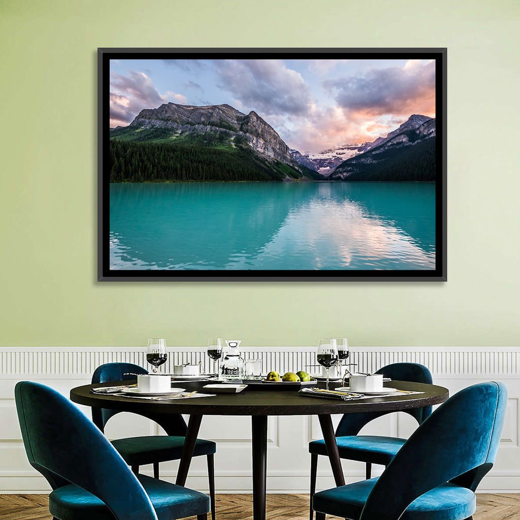 Turquoise Sunset at Lake Louise Wall Art
