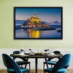 Mont Saint-michel at Dusk Wall Art