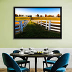 Kentucky Horse Farm at Golden Hour Wall Art