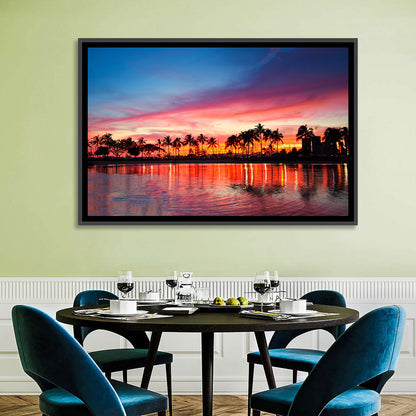 Hawaii Resort Sunset Wall Art