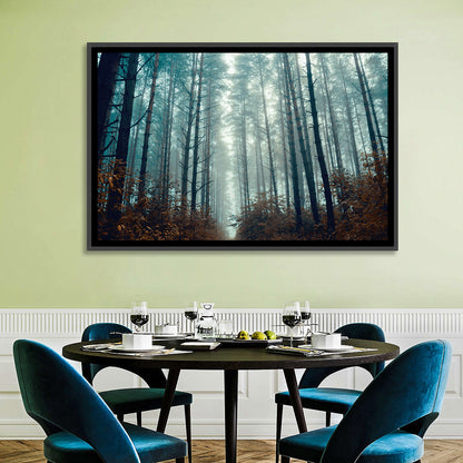 Misty Pine Forest Wall Art