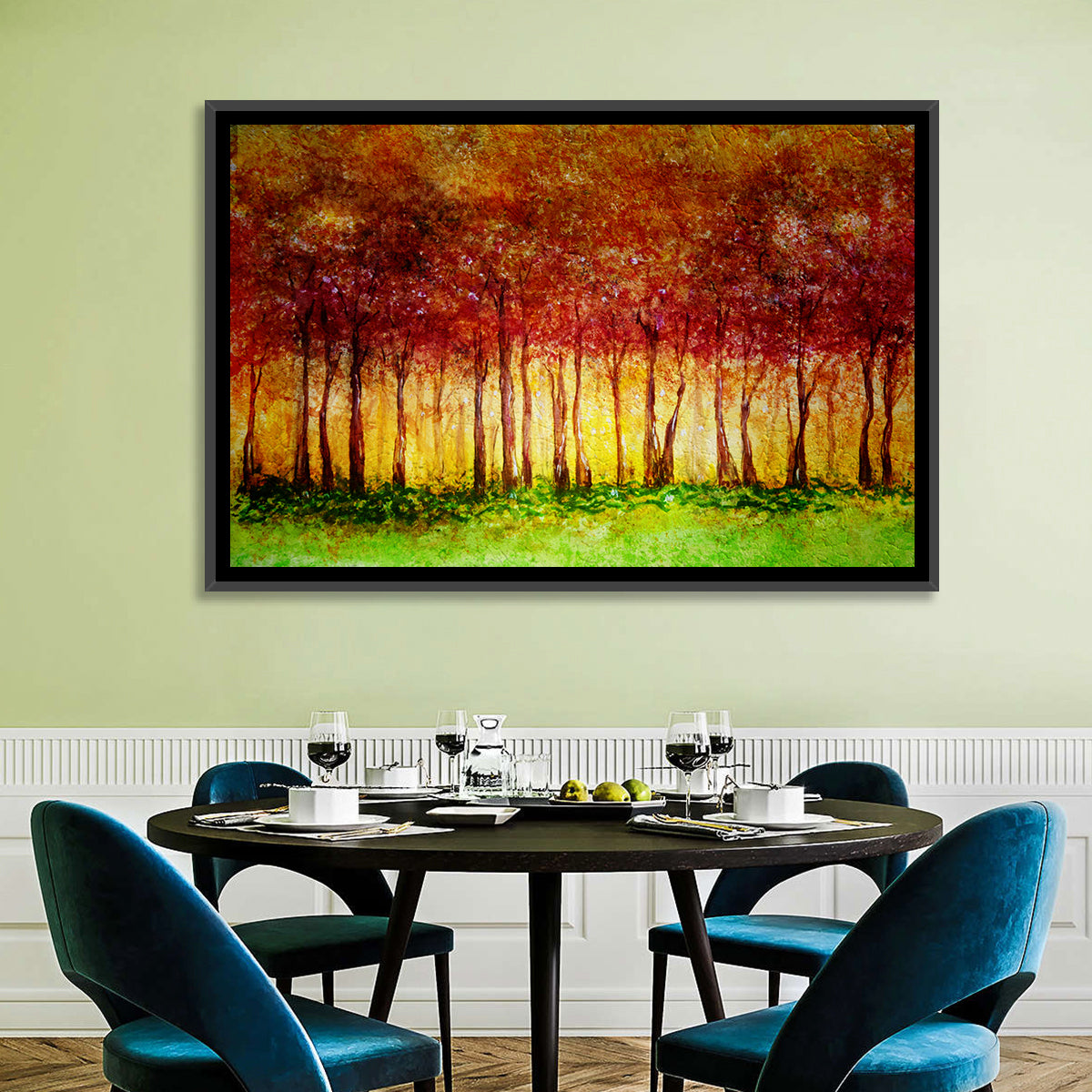Autumn Tree Row Wall Art