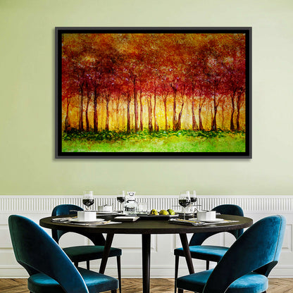 Autumn Tree Row Wall Art