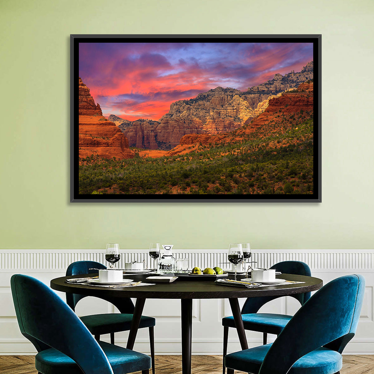 Sedona Red Rocks Sunrise Wall Art