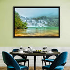 Ban Gioc Waterfalls Misty Morning Wall Art
