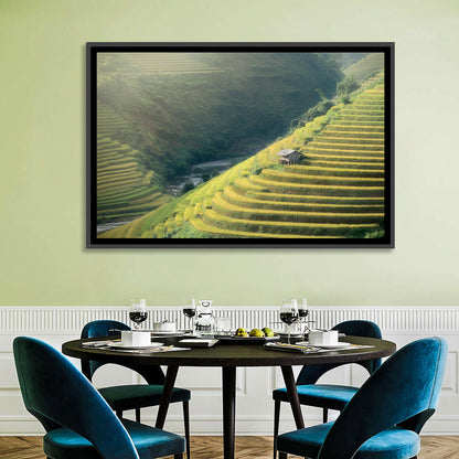 Golden Rice Terraces Wall Art