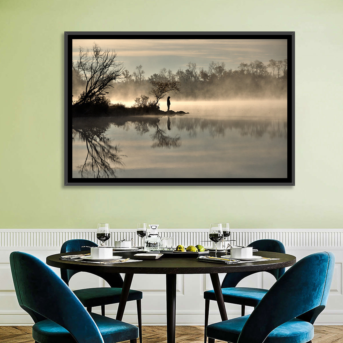 Centennial Lake Mist Wall Art