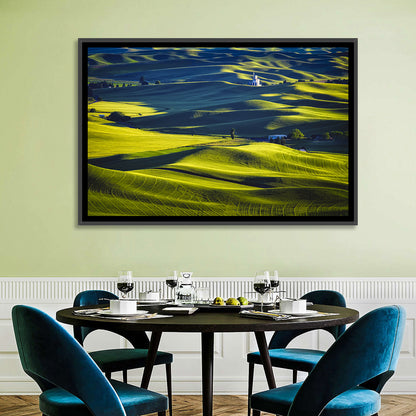 Palouse Hills with Grain Elevator Wall Art