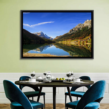Lake Sils Morning Reflection Wall Art
